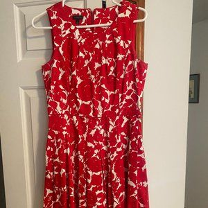Red print Talbot Size 6 Cocktail dress